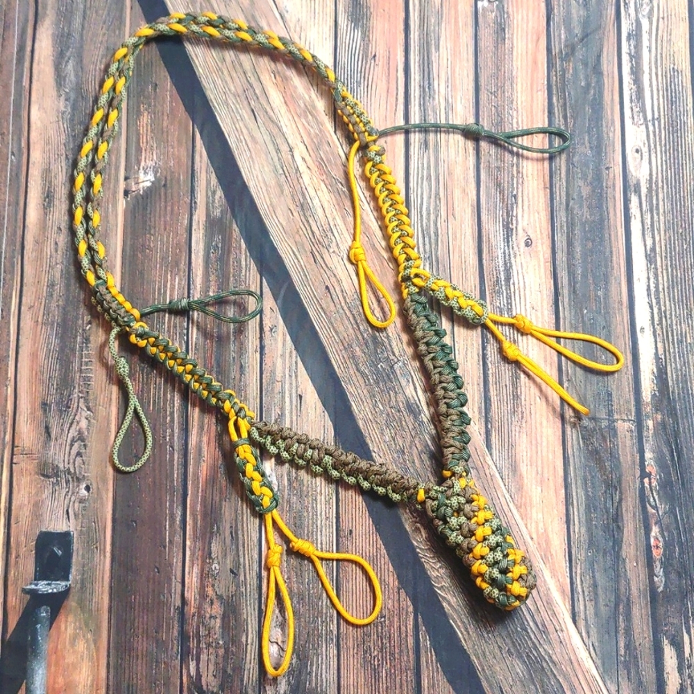 Adjustable Paracord Lanyard has room for 8 Game Calls